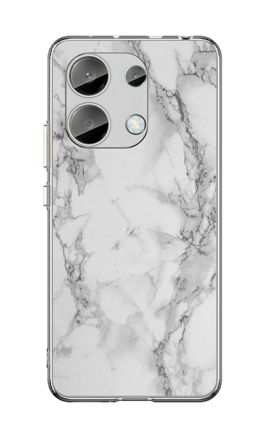 Kryt STYLE TopQ Xiaomi Redmi Note 13 pevný Mramor bílý 122755