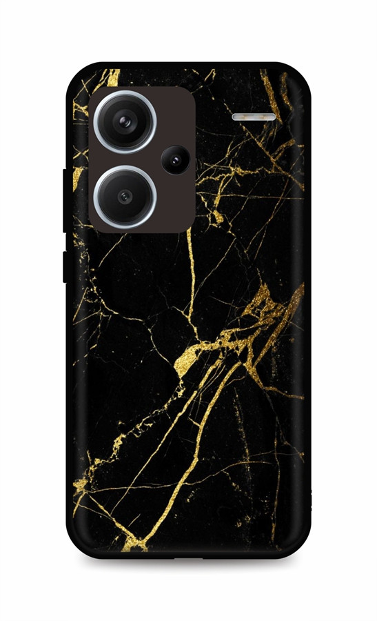 Kryt TopQ LUXURY Xiaomi Redmi Note 13 Pro+ 5G pevný Marble černo-zlatý 122721