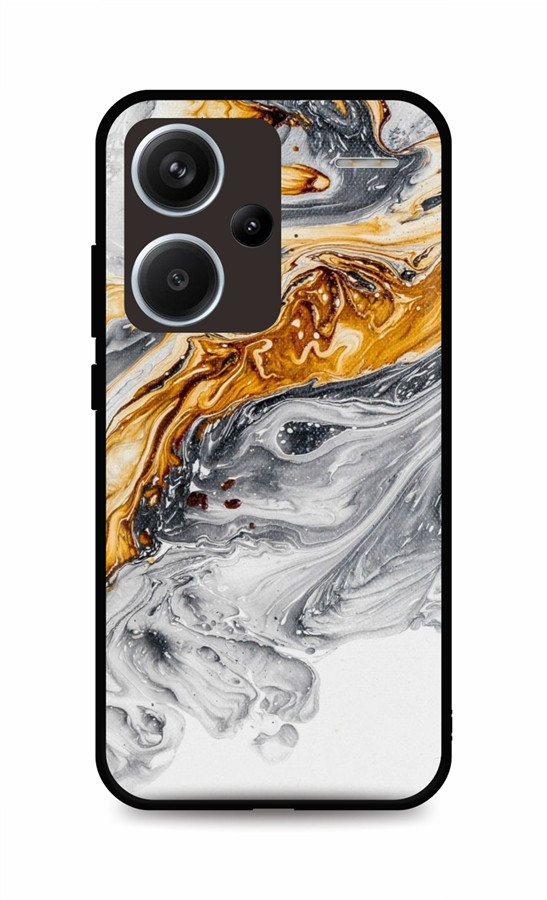 Kryt TopQ LUXURY Xiaomi Redmi Note 13 Pro+ 5G pevný Marble šedo-zlatý 122718