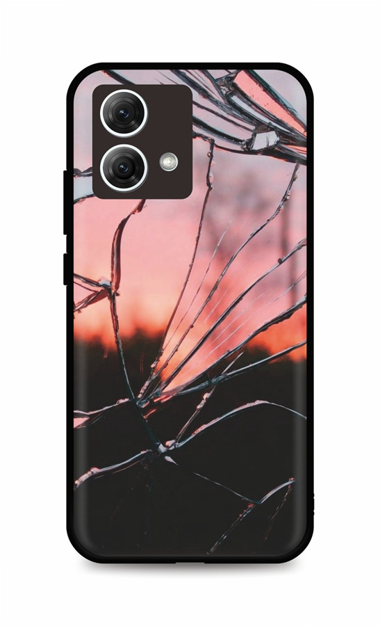 Kryt TopQ LUXURY Motorola Moto G84 5G Pink Broken 122689