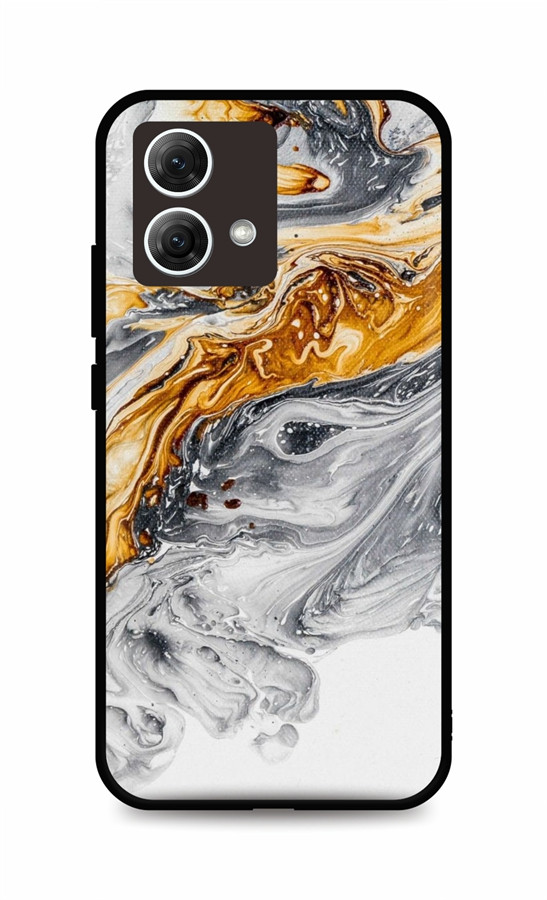 Kryt TopQ LUXURY Motorola Moto G84 5G Marble šedo-zlatý 122686