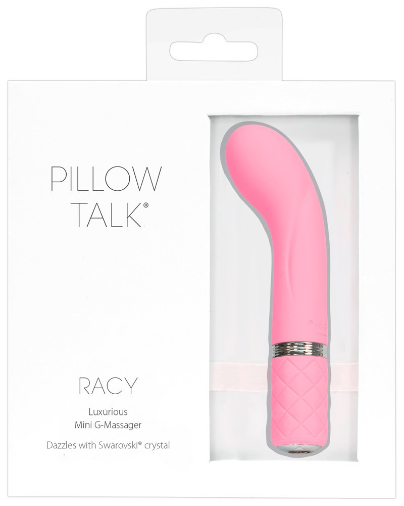 Pillow Talk Racy - dobíjecí úzký vibrátor pro bod G (růžový)