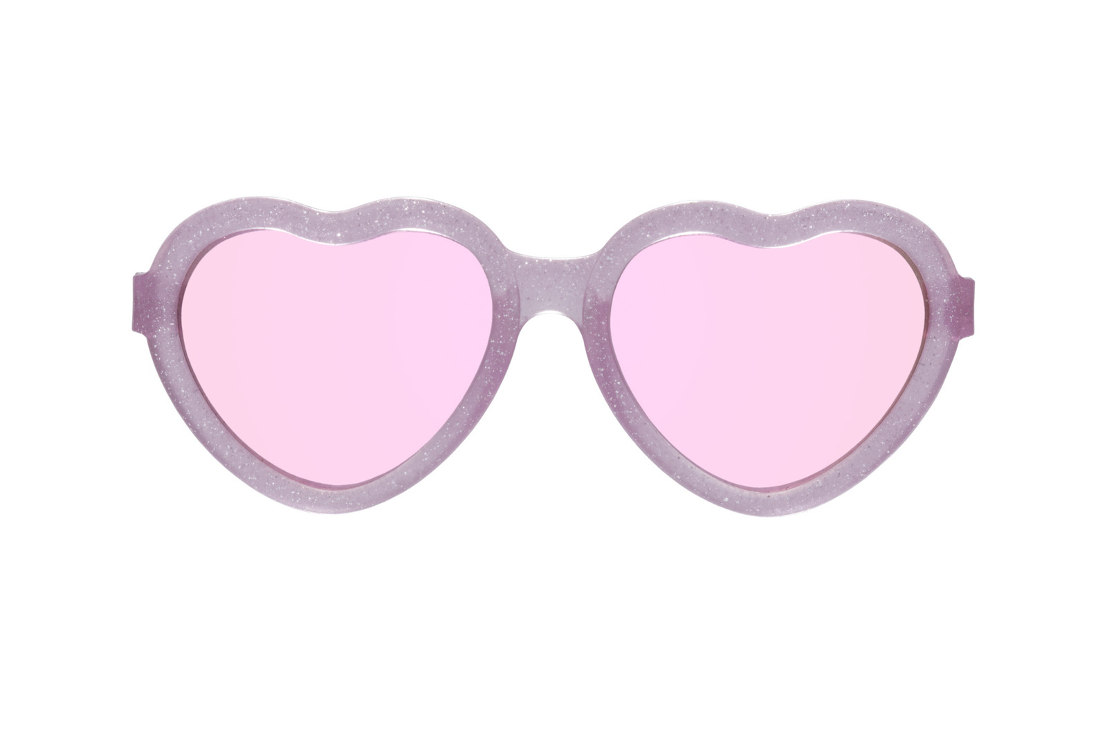 BABIATORS Original Hearts, sluneční zrcadlové brýle, růžové třpytky, 3-5 let