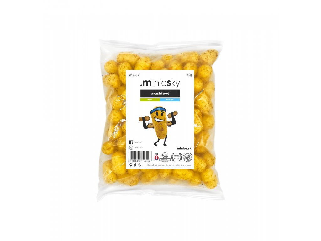 Minios Miniosky kukuřičné křupky - Arašídové 60g
