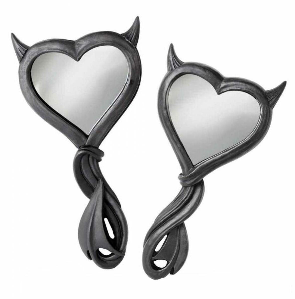 dekorace (zrcátko) ALCHEMY GOTHIC - Devil Heart - Black