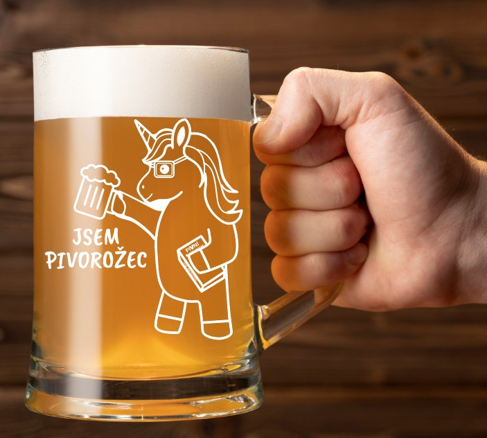 Dekorant Vtipný půllitr PIVOROŽEC