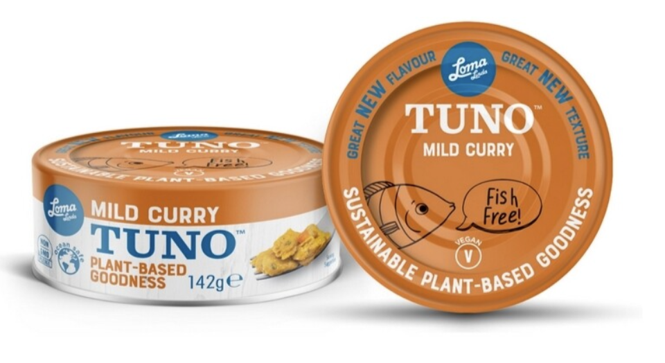 Loma Linda Tuno Mild Curry, alternativa tuňáka s jemným kari, vegan, 142 g