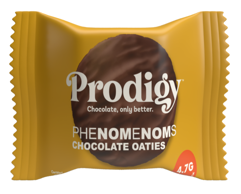 Prodigy Phenomenoms Chocolate Oatie Biscuits, čokoládové ovesné sušenky, 32 g