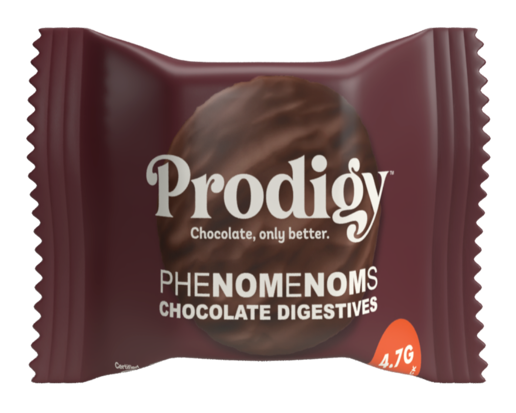 Prodigy Phenomenoms Chocolate Digestive Biscuits, čokoládové sušenky na trávení, 32 g