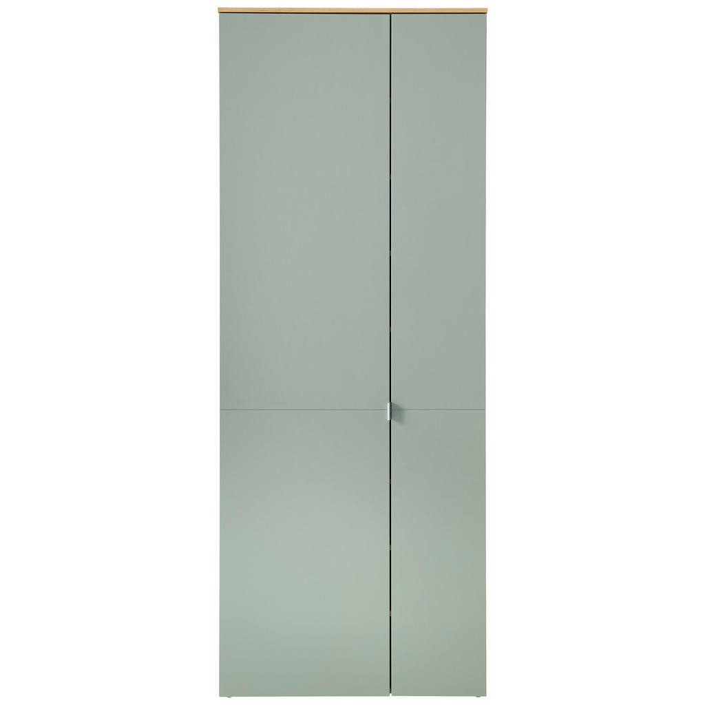 Xora SKŘÍŇ NA ODĚV, šalvějově zelená, dub artisan, 78/202/38 cm