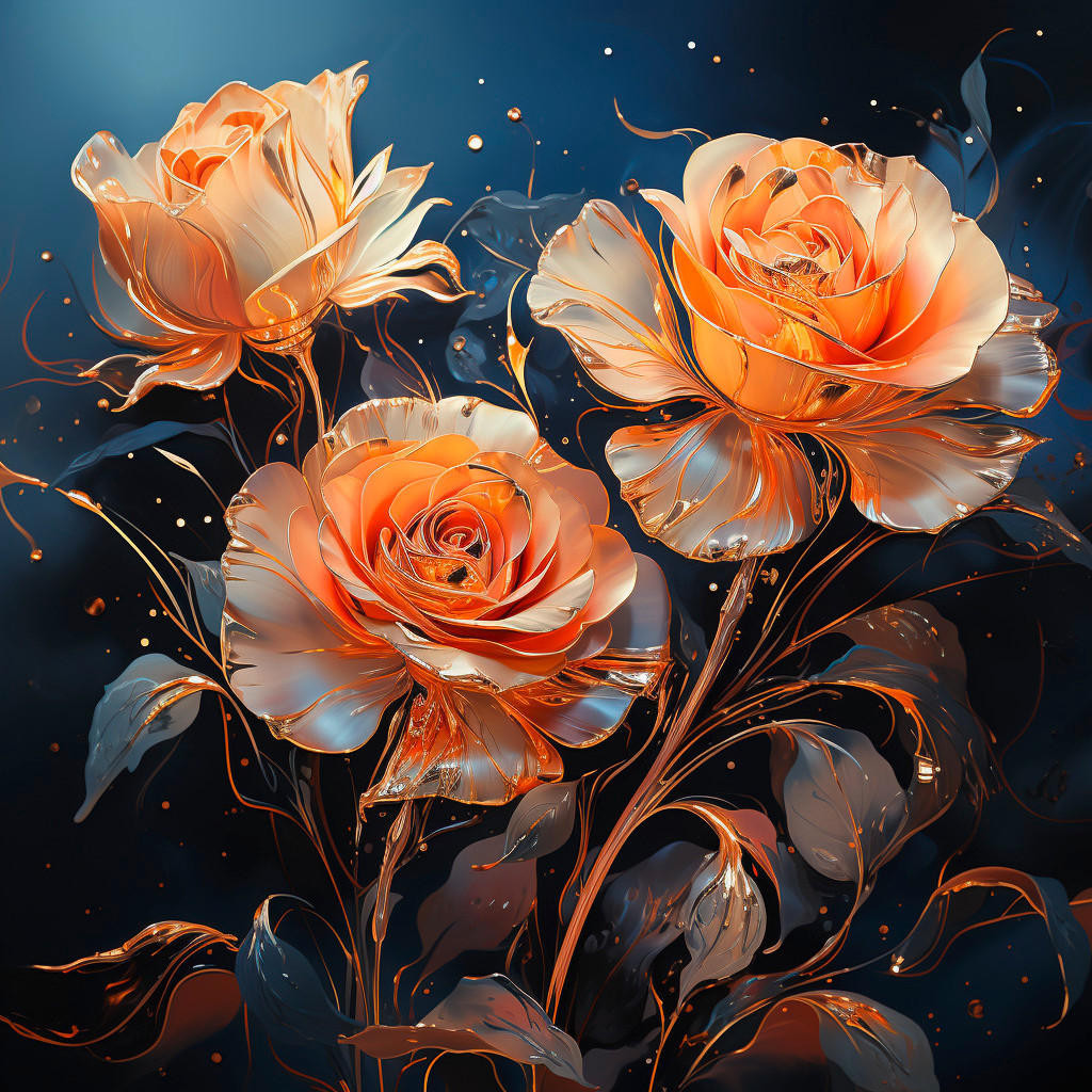 XXXL OBRAZ NA SKLE, květiny, 20/20/1,40 cm