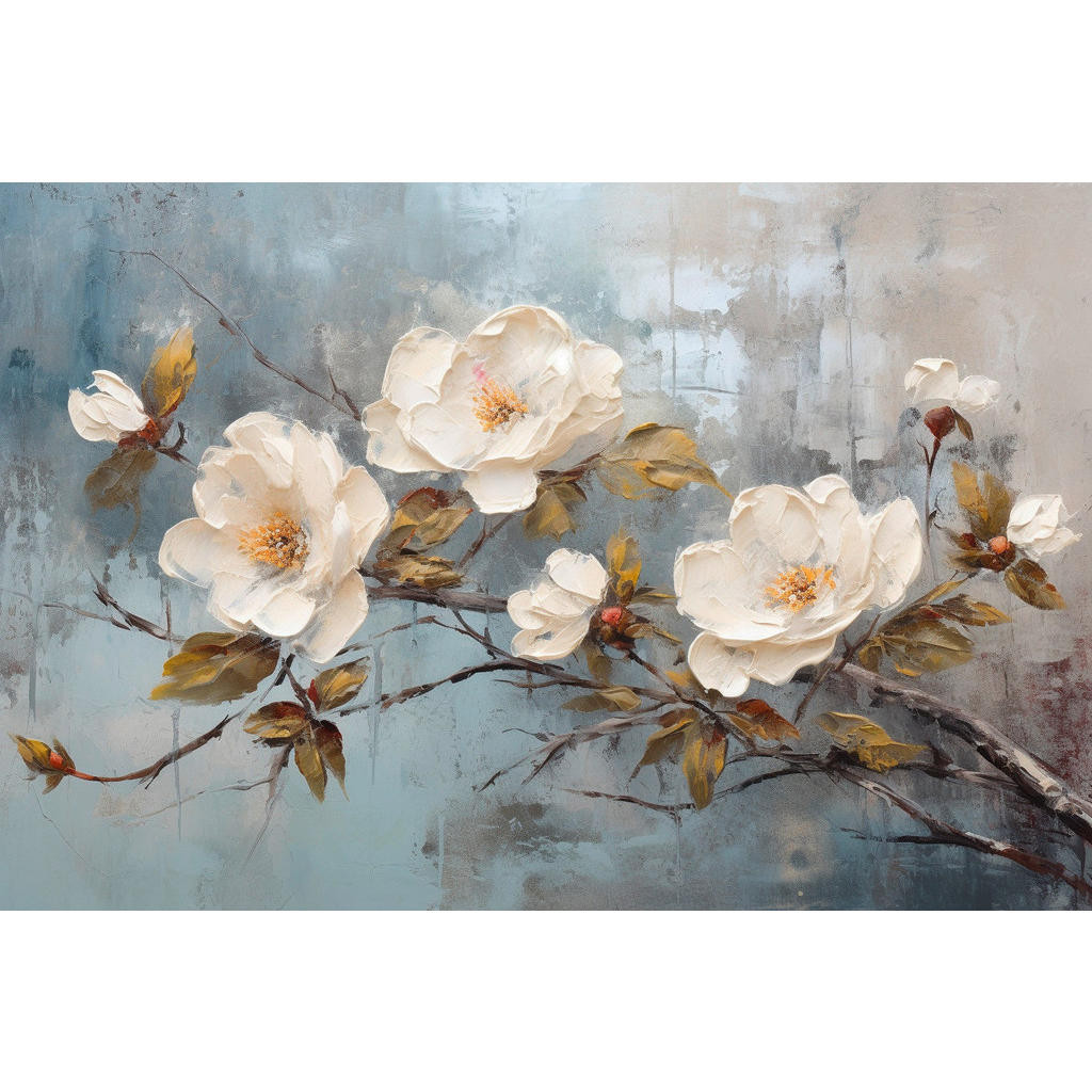 OBRAZ NA PLÁTNĚ, květiny, 80/120 cm