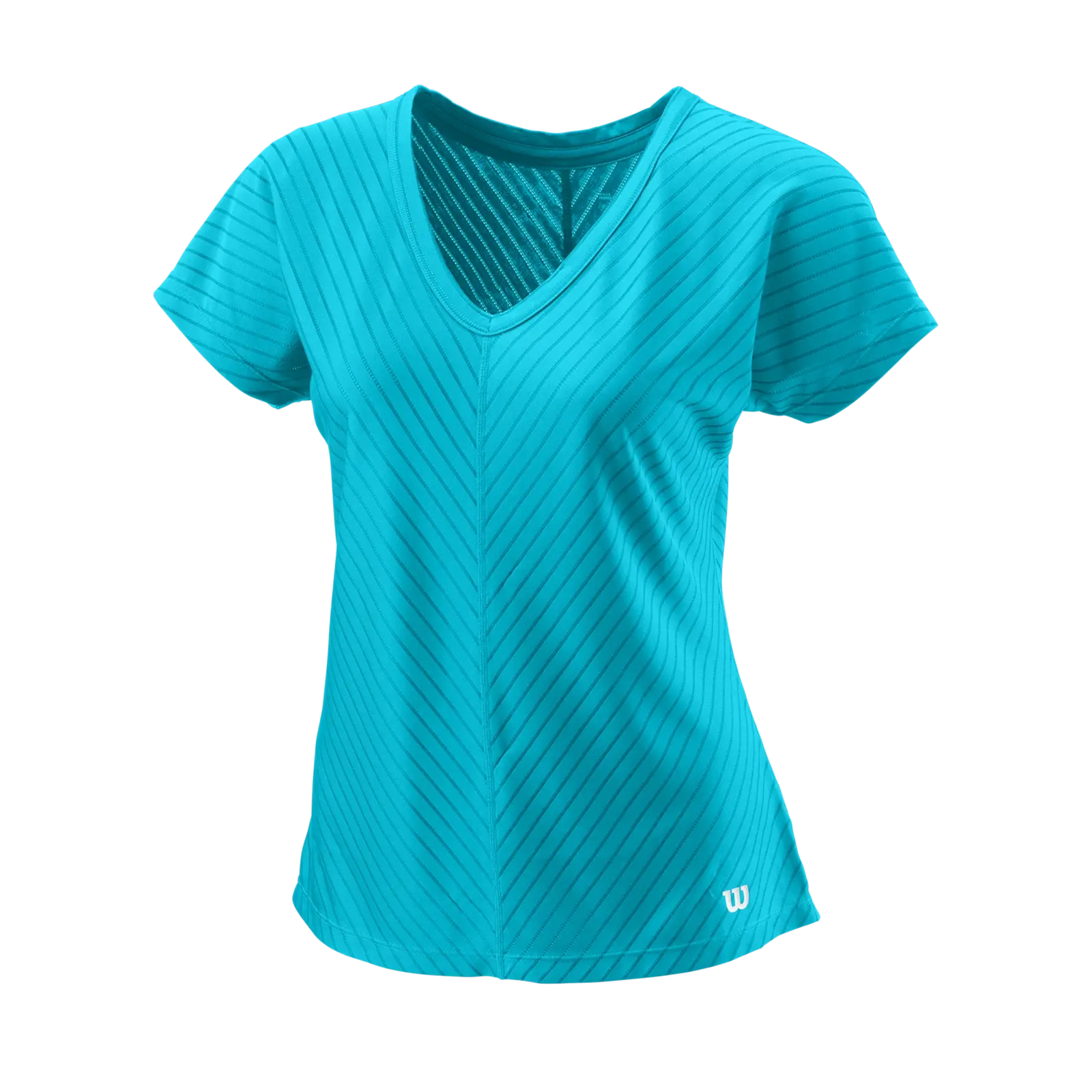 Dámské tričko Wilson  Training V-Neck II W Scuba Blue S