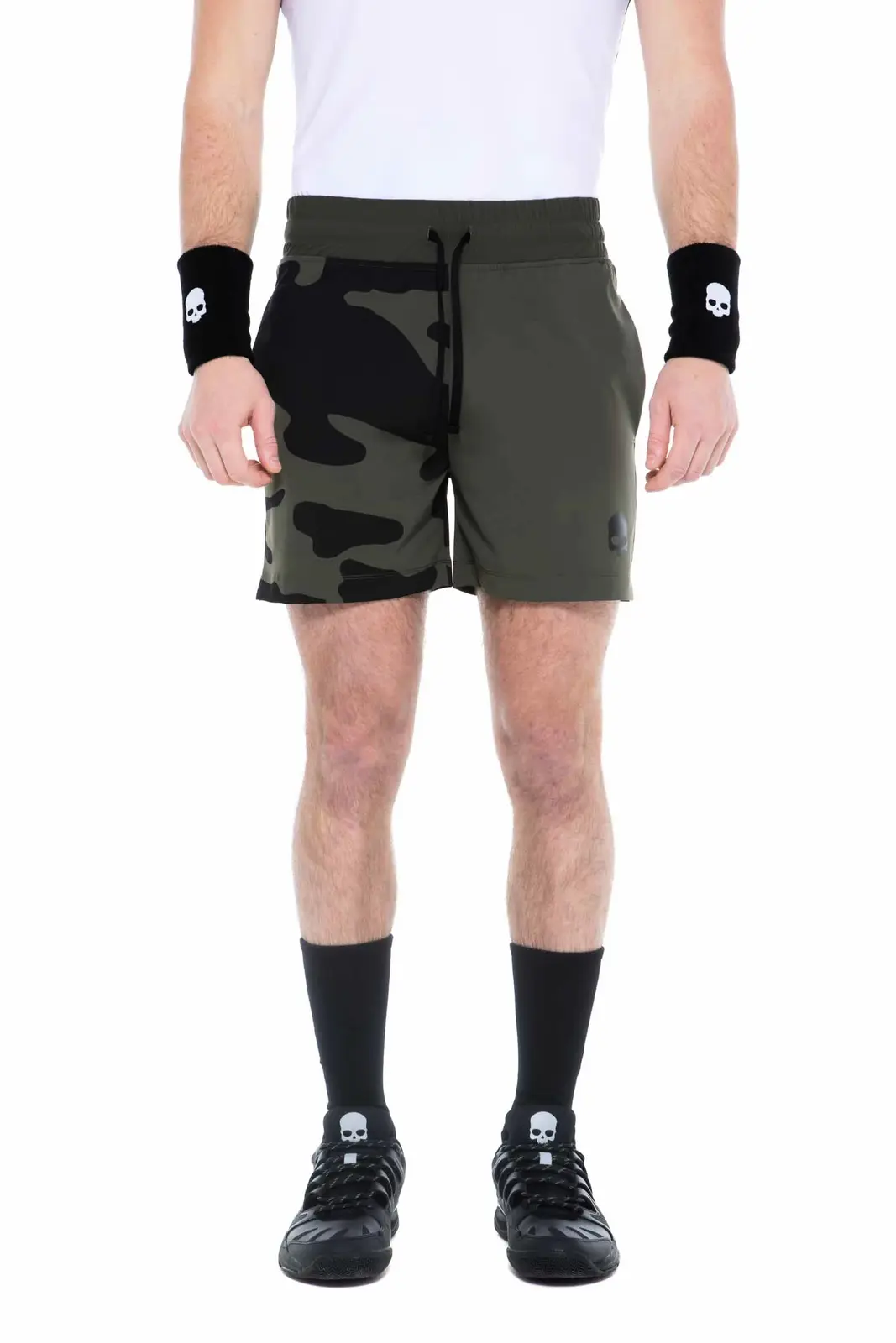 Pánské šortky Hydrogen  Tech Camo Shorts Military Green S