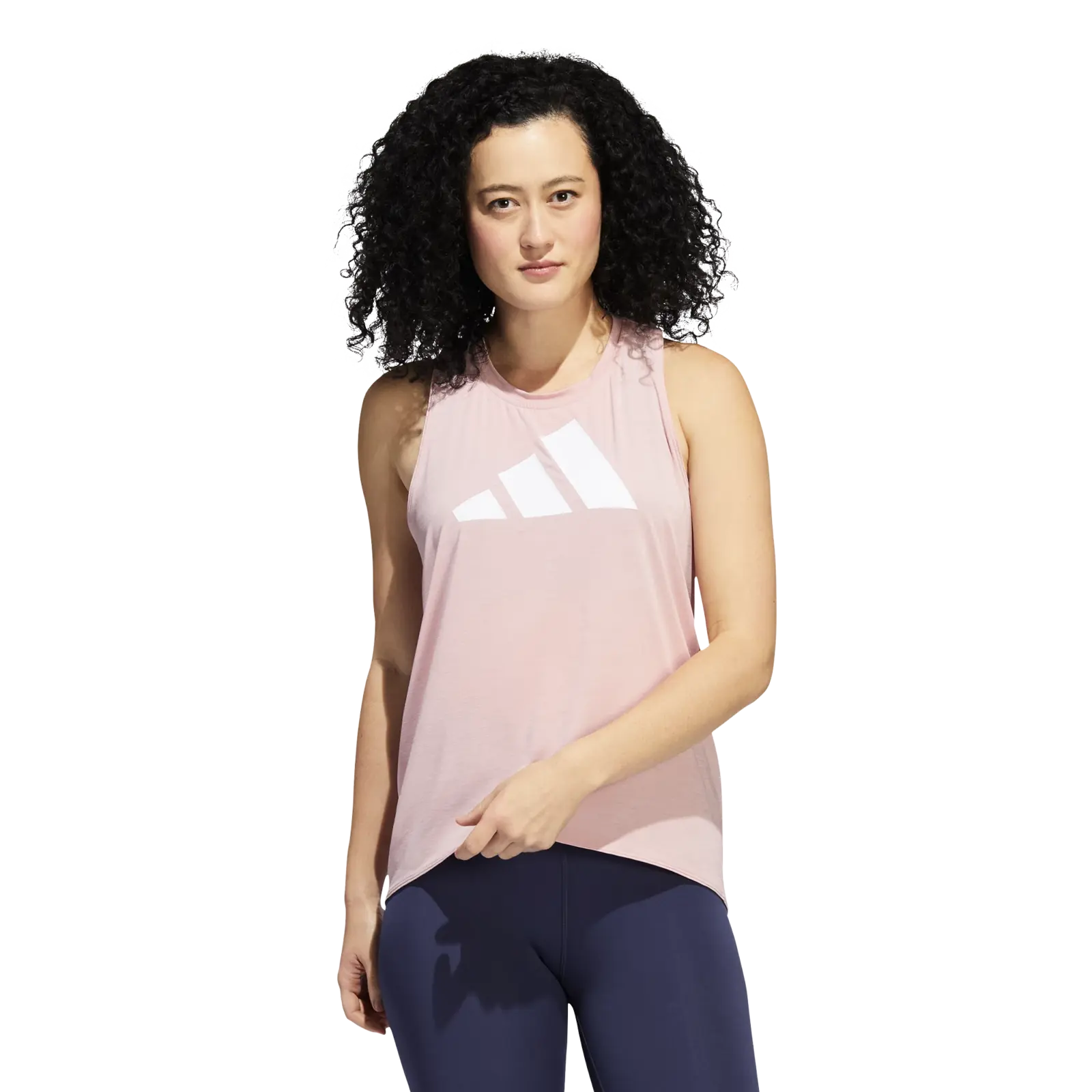 Dámské tílko adidas  3-Bar Logo Tank Wonder Mauve