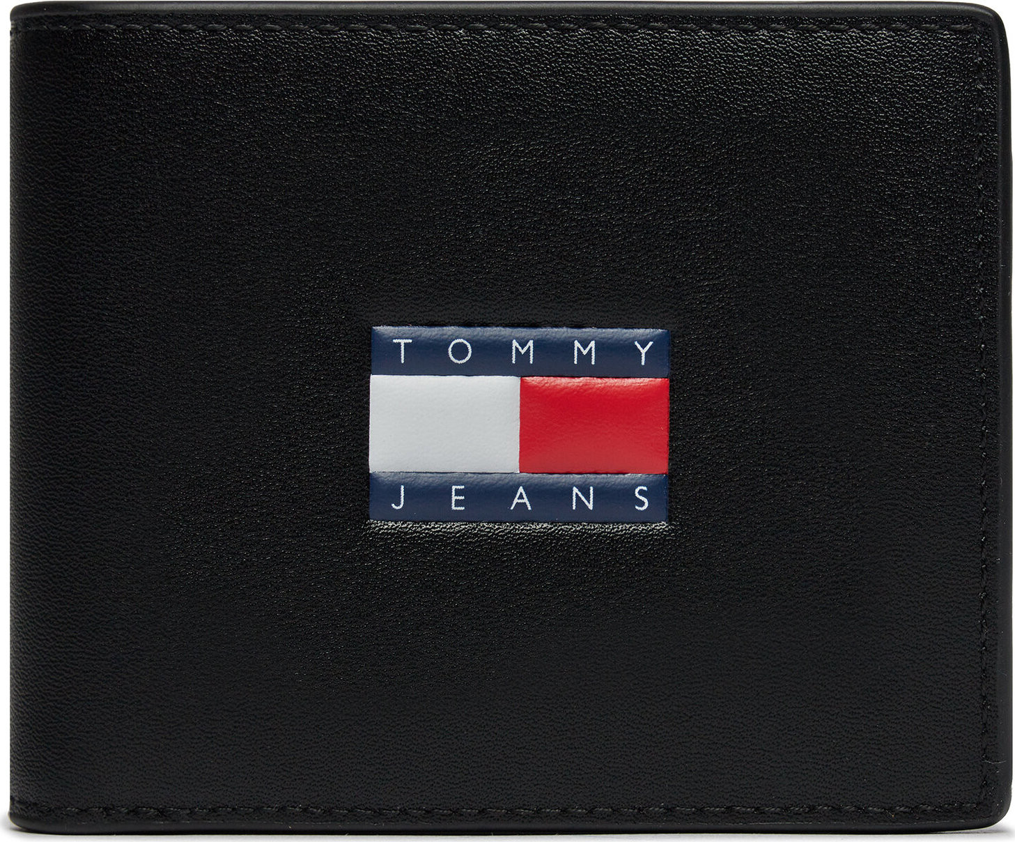 Velká pánská peněženka Tommy Jeans Tjm Heritage Leather Cc & Coin AM0AM12086 Černá