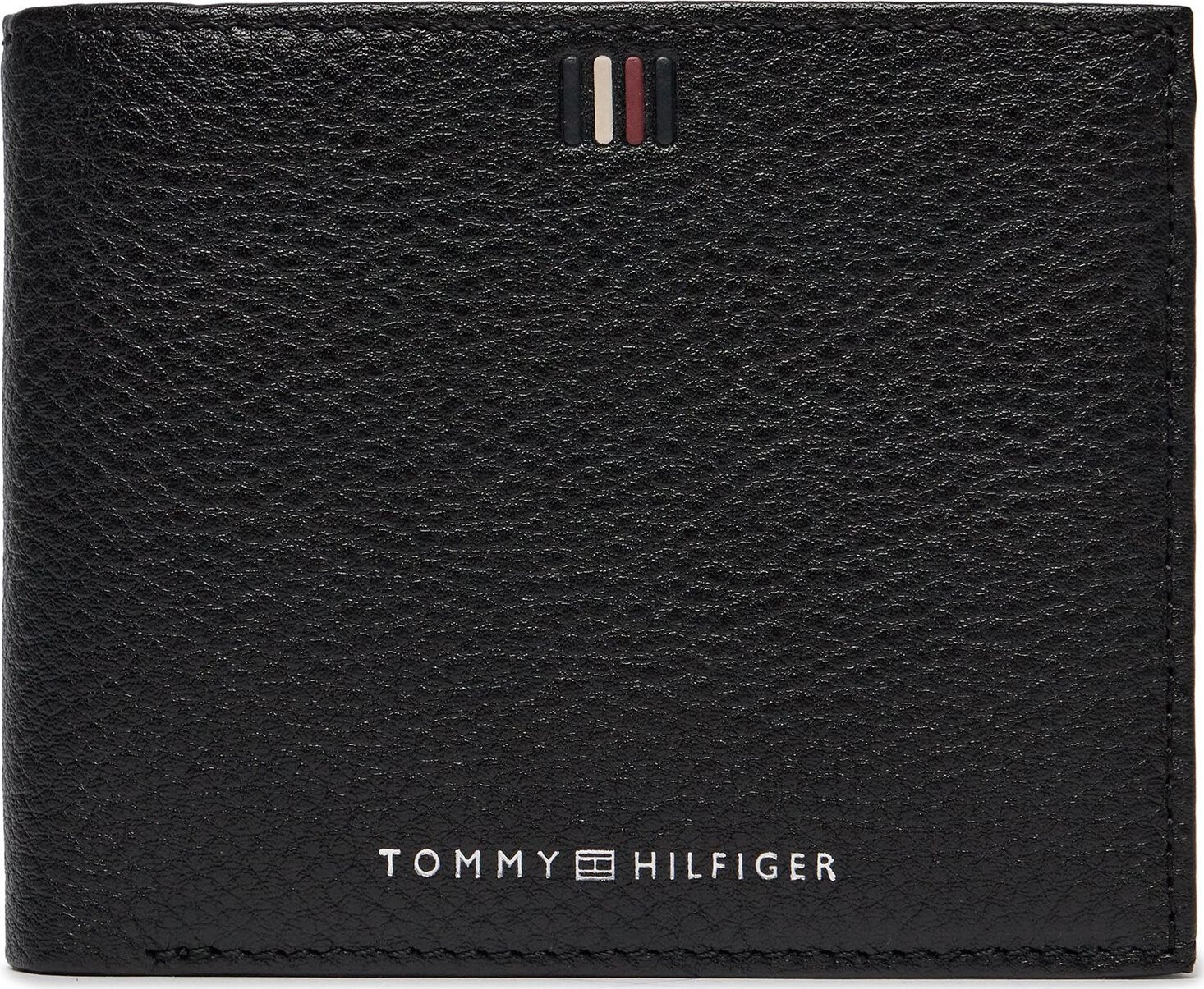 Velká pánská peněženka Tommy Hilfiger Th Central Cc Flap And Coin AM0AM11856 Černá