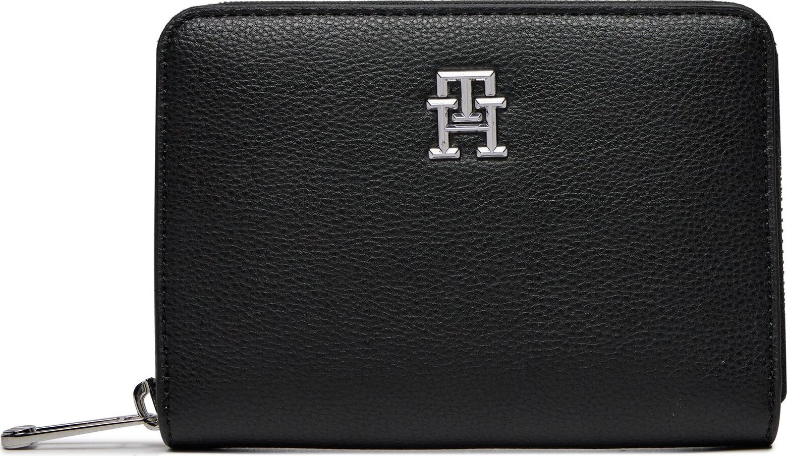 Malá dámská peněženka Tommy Hilfiger Th Essential Sc Med Za AW0AW16091 Černá