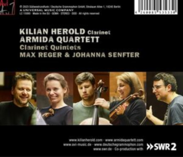 Max Reger & Johanna Senfter: Clarinet Quintets (CD / Album)