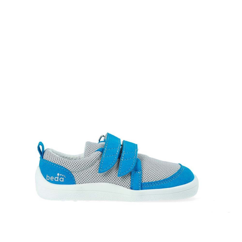 BEDA TENISKY TEX ANDY Gray Blue | Dětské barefoot tenisky