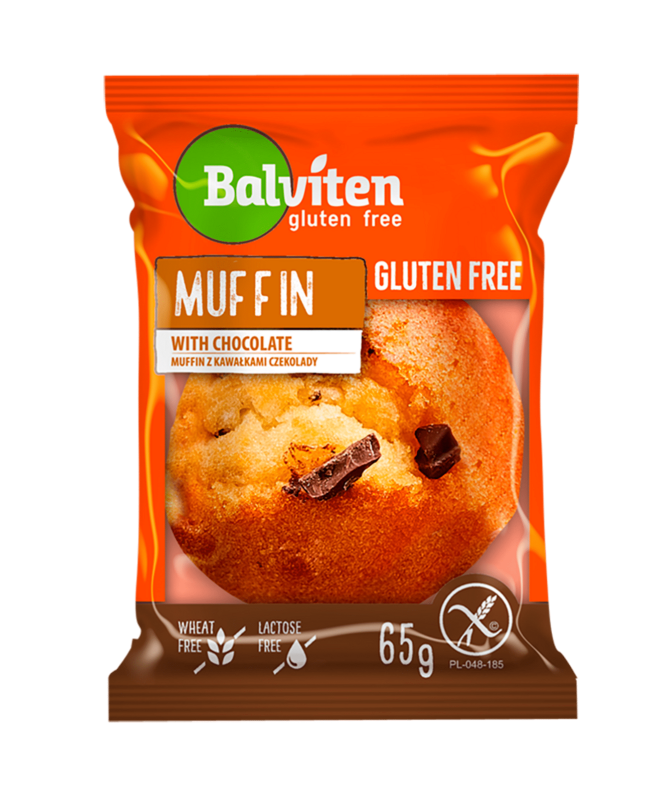 Balviten Muffin světlý s kousky čokolády bez lepku 65 g expirace