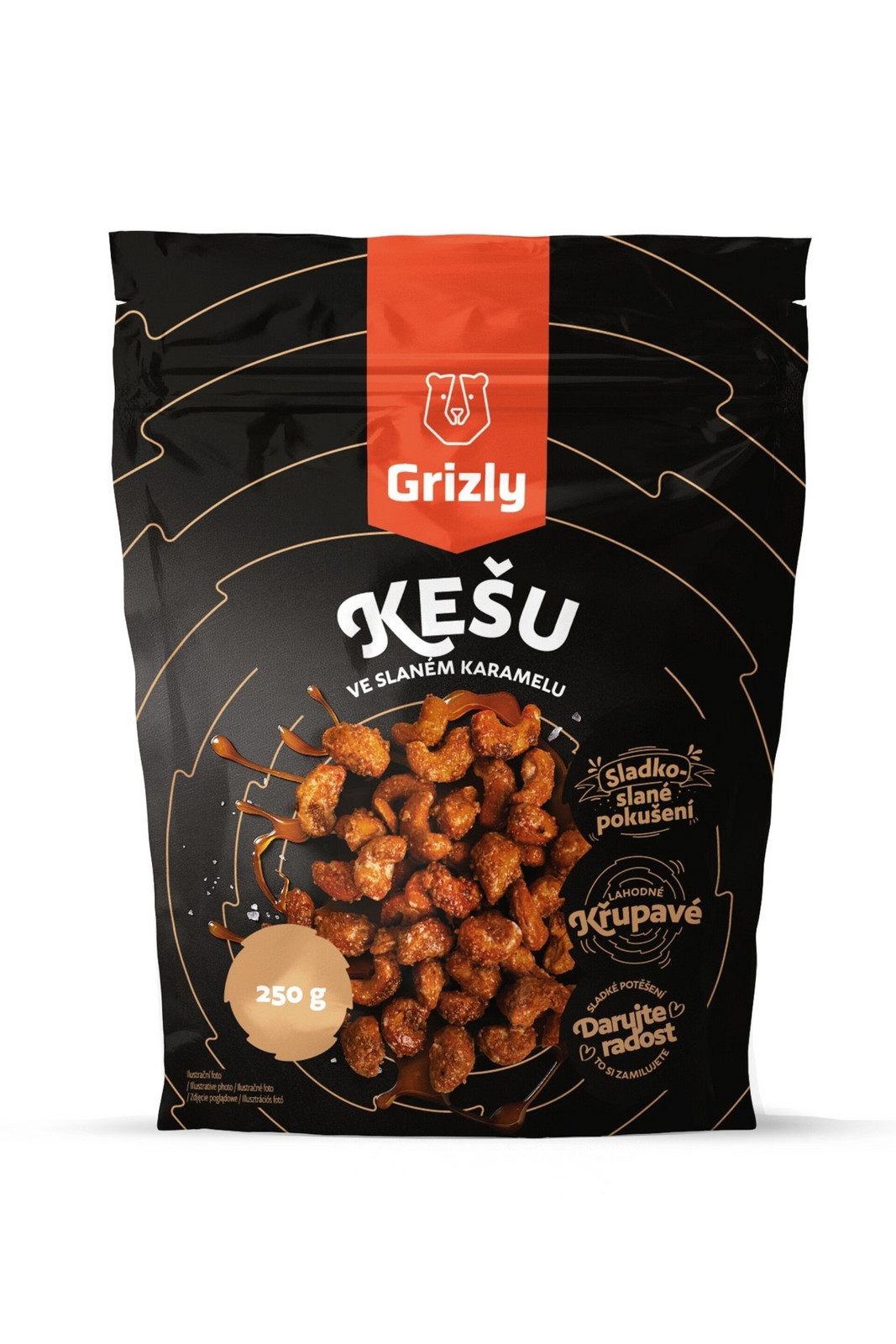 GRIZLY Kešu ve slaném karamelu 250 g