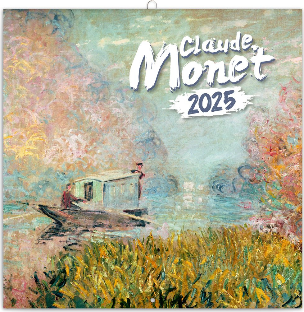 Kalendář 2025 poznámkový: Claude Monet, 30 × 30 cm