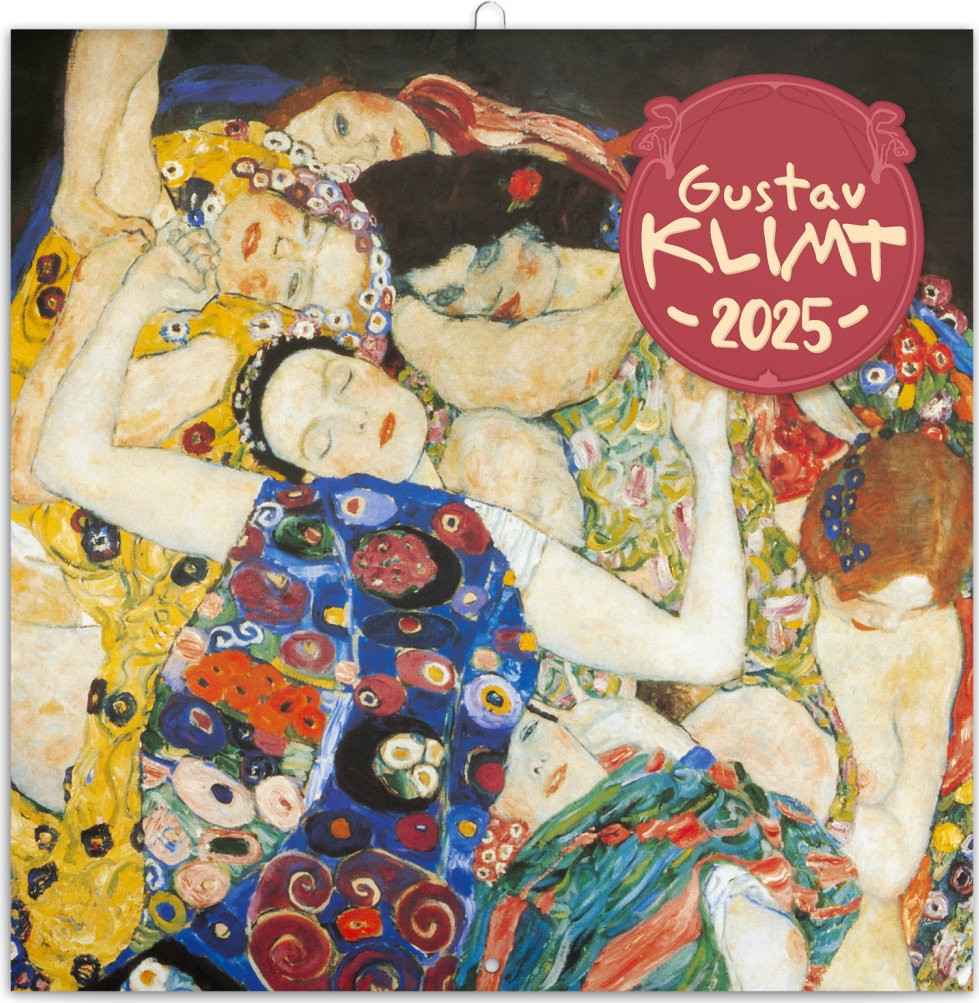 Kalendář 2025 poznámkový: Gustav Klimt, 30 × 30 cm