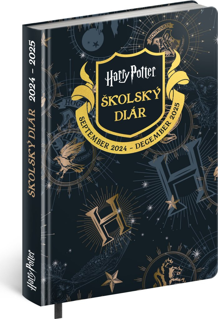 Školský diár Harry Potter (september 2024 – december 2025), 9,8 × 14,5 cm