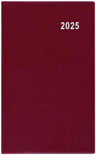 Diář 2025 Diana PVC bordó kapesní