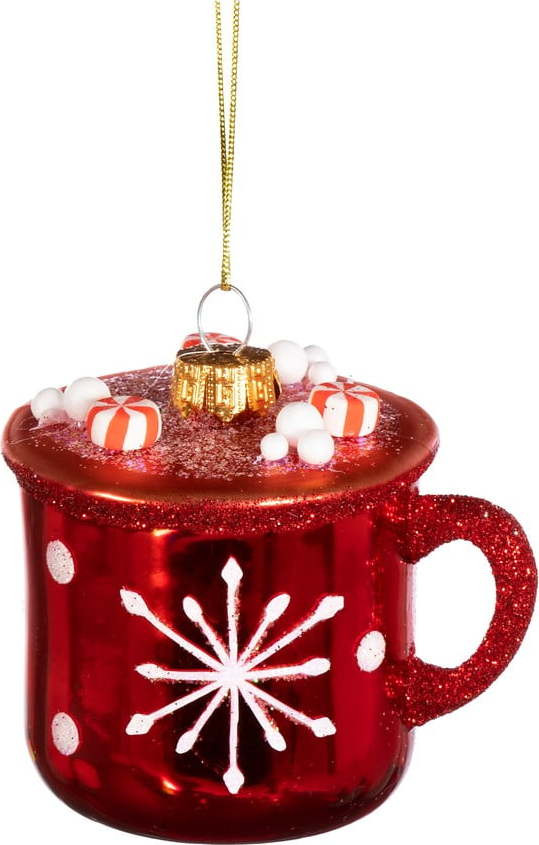 Skleněná vánoční ozdoba Hot Chocolate – Sass & Belle