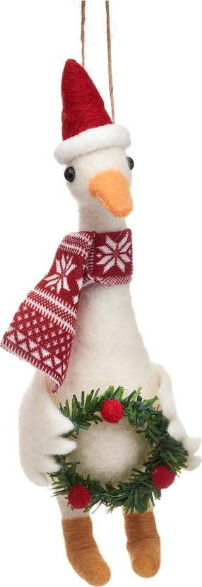 Textilní vánoční ozdoba Goose – Sass & Belle