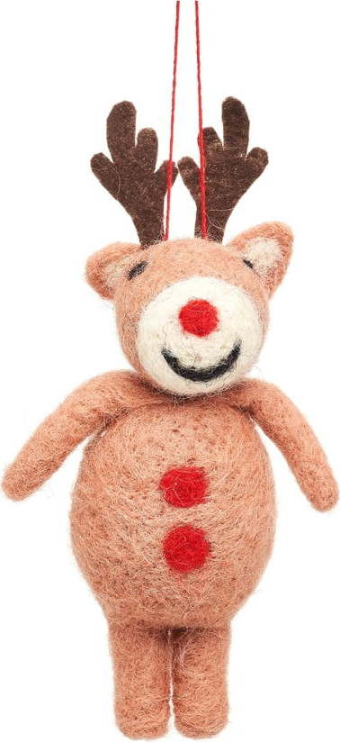 Vlněná vánoční ozdoba Rudolph – Sass & Belle