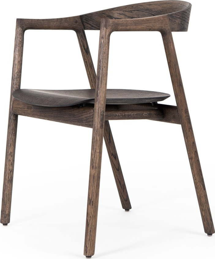 Hnědá jídelní židle z dubového dřeva Muna – Gazzda