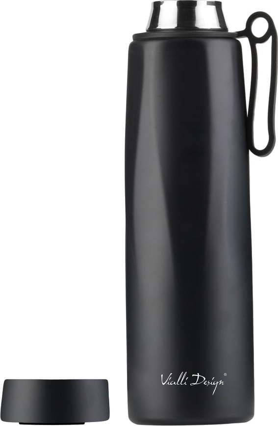 Černá termoska 500 ml Fuori – Vialli Design