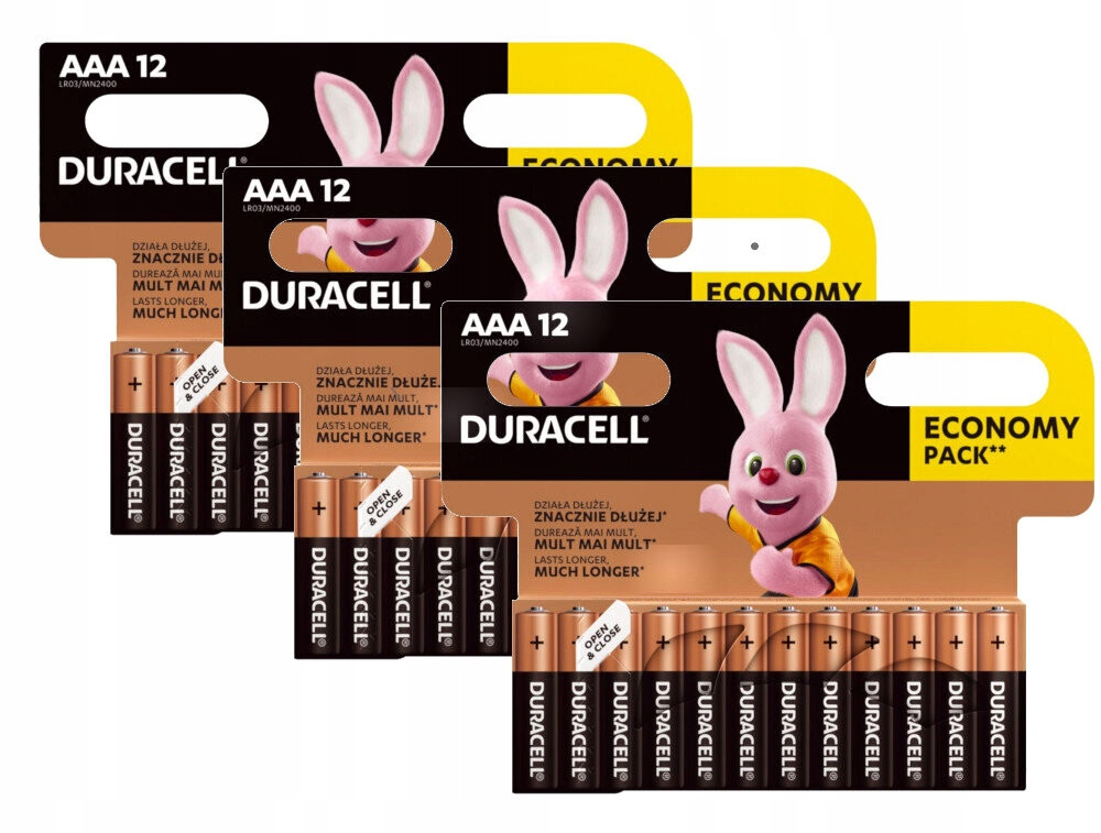 Alkalické baterie Duracell LR03 R03 Aaa