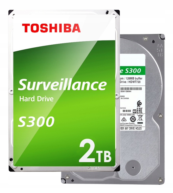 Pevný disk Hdd Toshiba S300 2TB Surveillance pro provoz 24/7 do Cctv