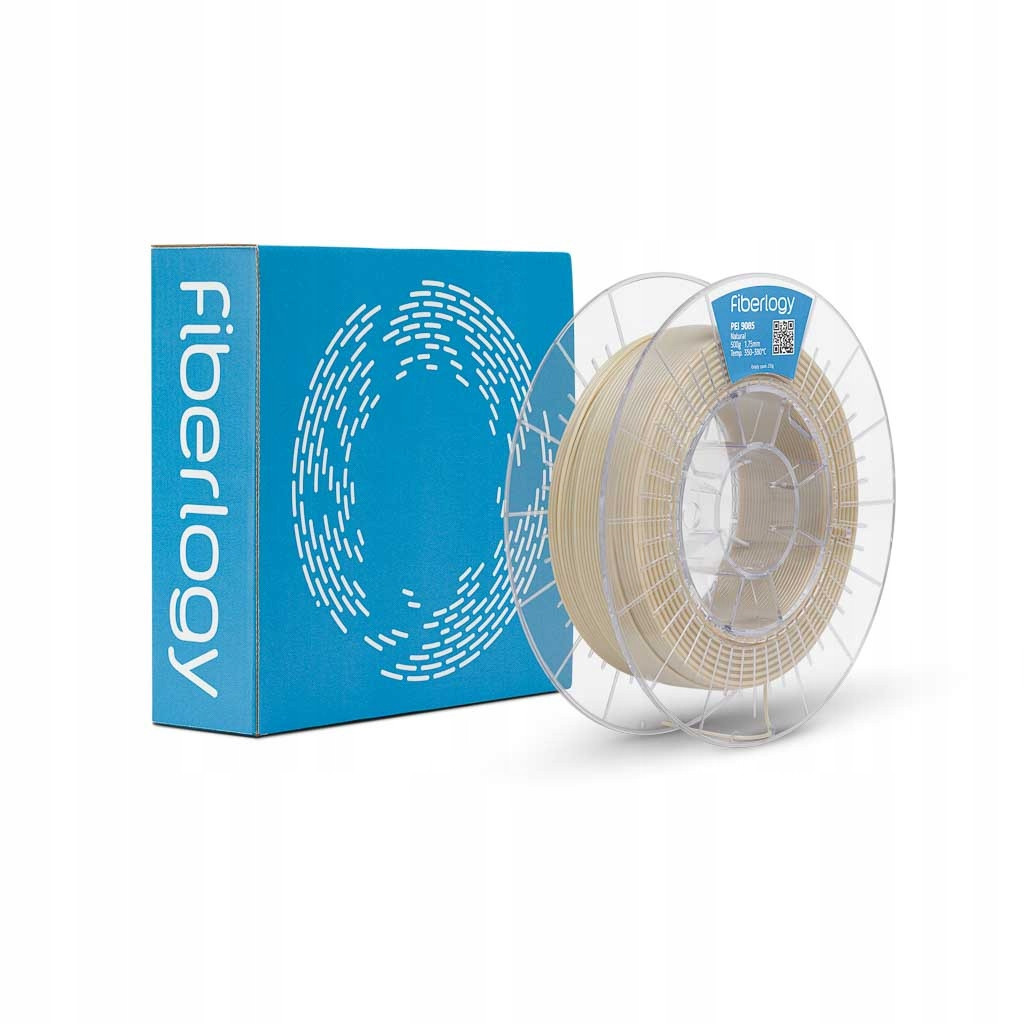 Filament Fiberlogy Pei 9085 Natural 0,5kg 1,75mm pryskyřice Ultem(tm) 9085