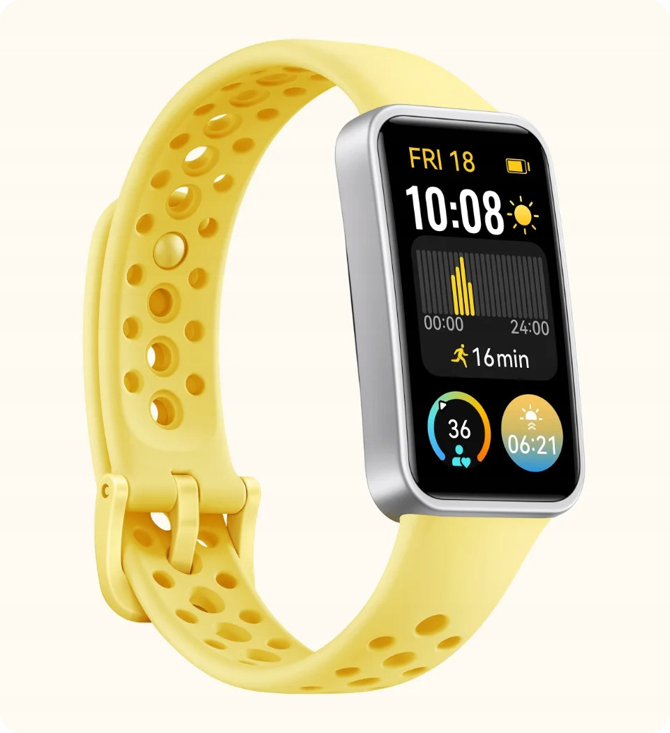 Huawei Band 9 Smartwatch Sledování srdečního tepu během spánku Polský žlutá