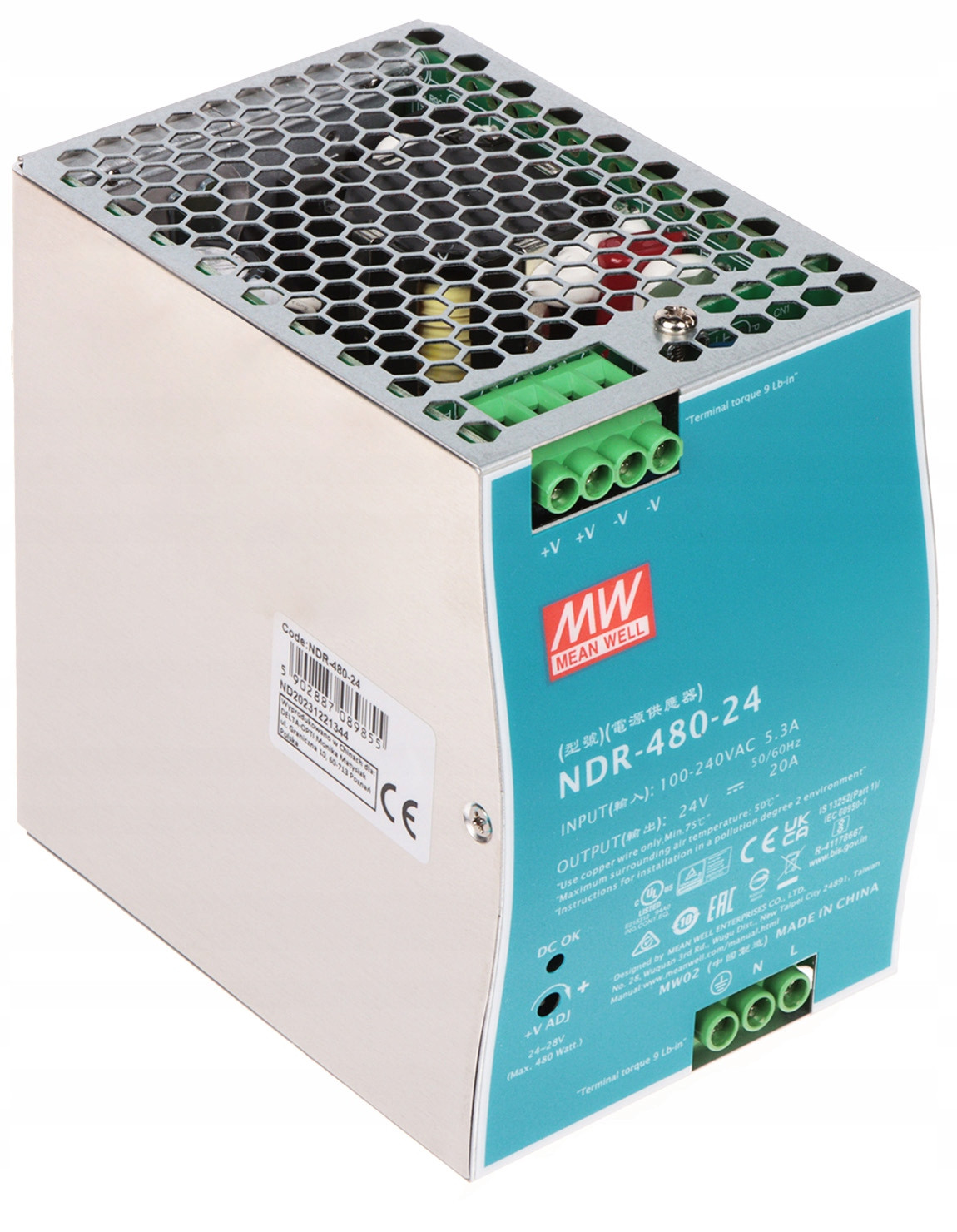 Spínaný Zdroj NDR-480-24 Mean Well