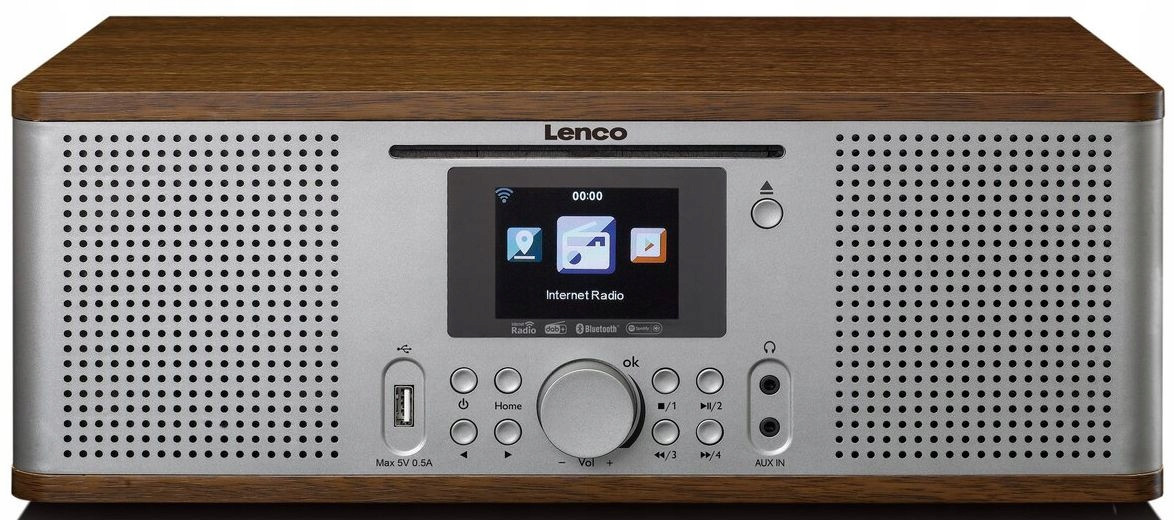 Internetové rádio Lenco DIR-270WD Dab+ Rds Spotify Usb CD MP3 SmartRadio Bt
