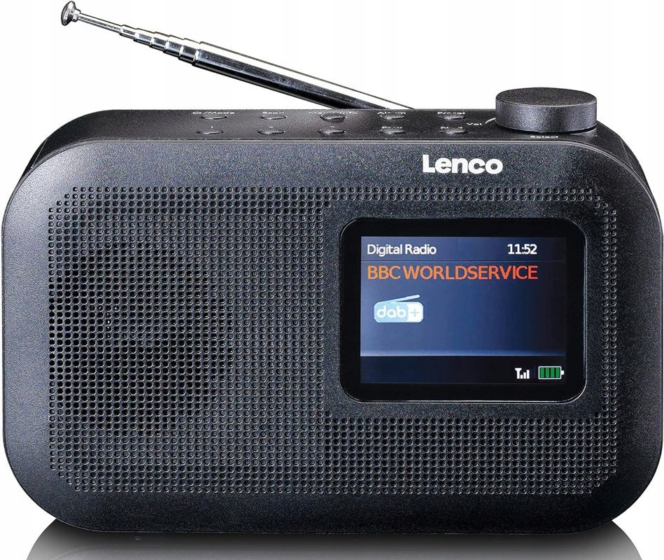 Rádio Lenco PDR-026BK Dab+ Fm Rds Bluetooth