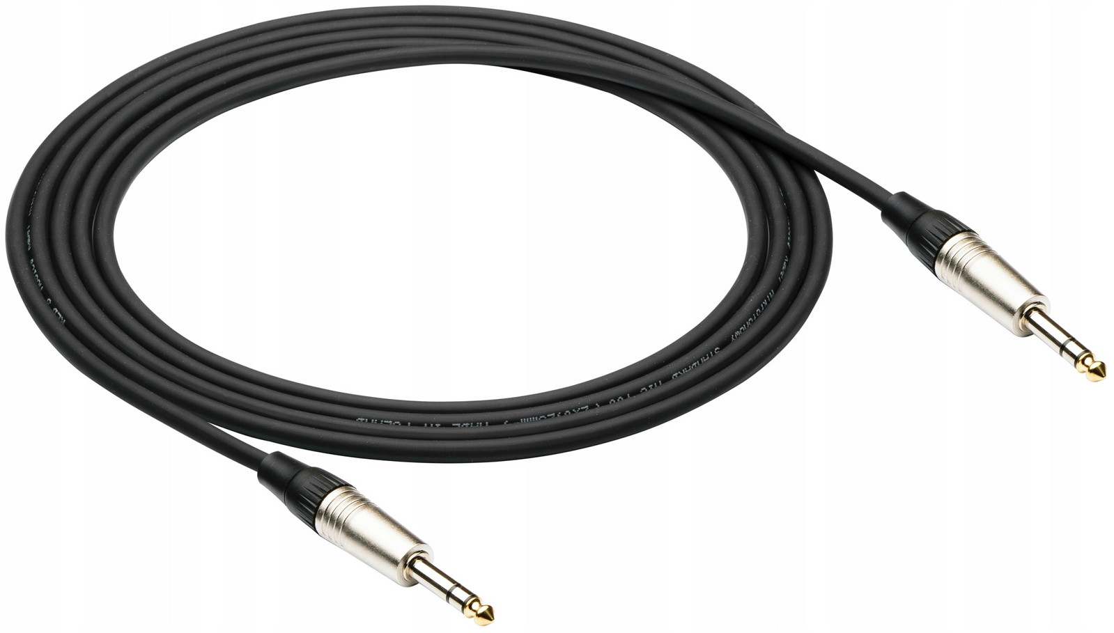 Signální mikrofonní kabel Jack Jack 6,3mm Stereo 15 m černý Polský