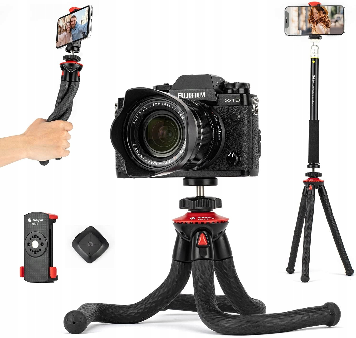 Přenosný Stativ Pro Smartphone Iphona S Selfie Tyčí Flexibilní Fotopro