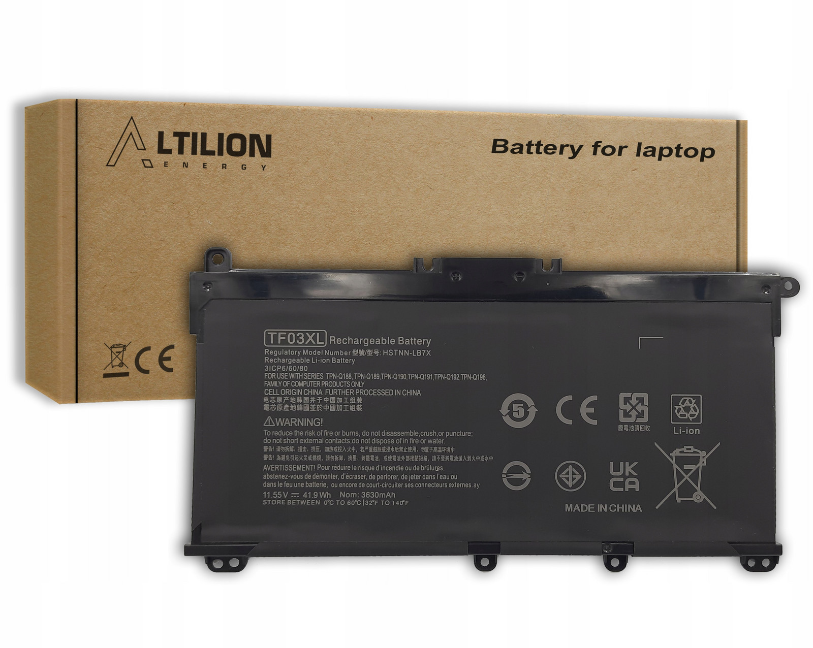Baterie TF03XL pro Hp Pavilion 14-BF 14-BK 15-CC 15-CD 15-CK 17-AR