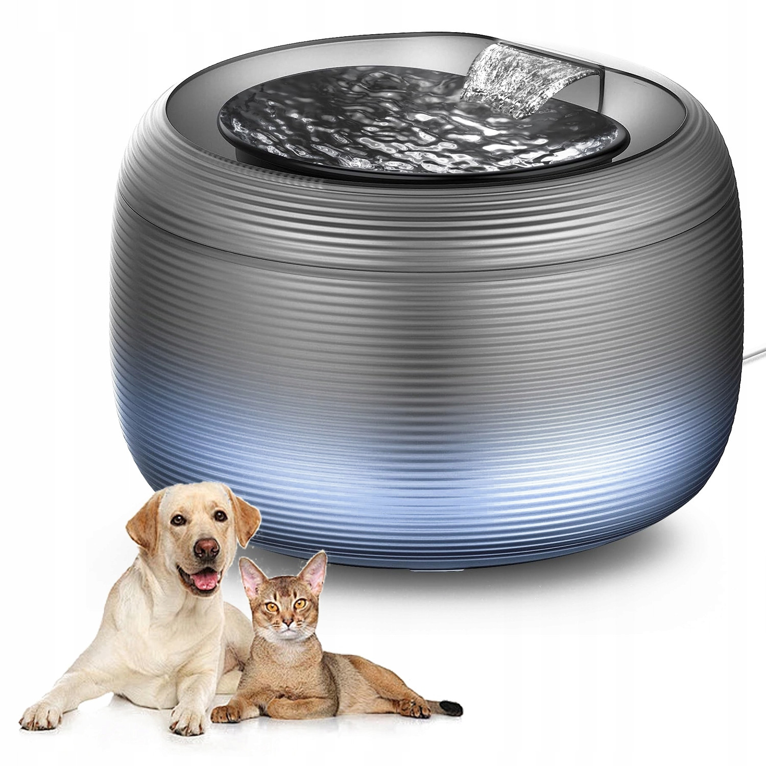 Fontána Napáječka Automatoma Pro Kočky Psa Zvířat 2.5L Tichá S Filtrem