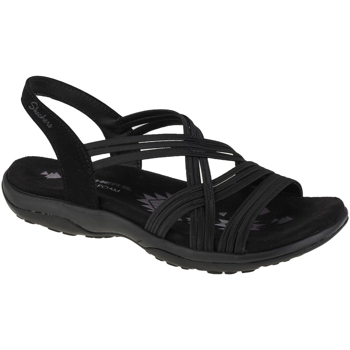 Skechers  Reggae Slim Simply Stretch Sandals  Černá