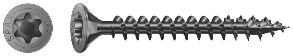 SPAX 1191040400403 šroub do dřeva 4 mm 40 mm T-STAR plus ocel Černý BLAX 200 ks