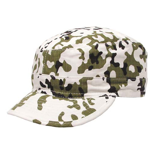 US BDU polní čepice - snowcamo, S