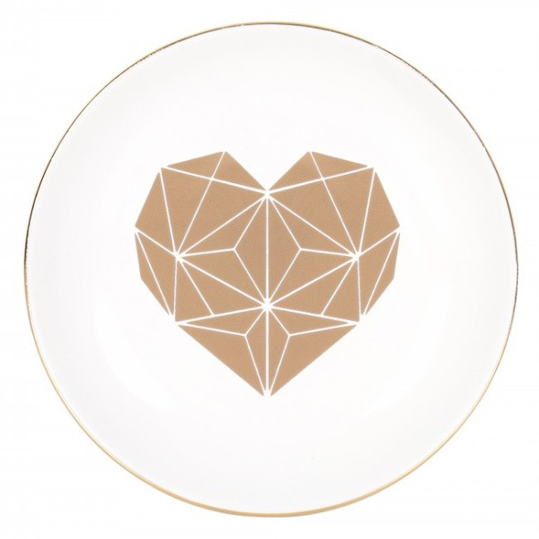 TALÍŘEK keramický Srdce